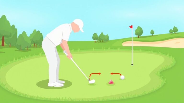 playing golf from rough