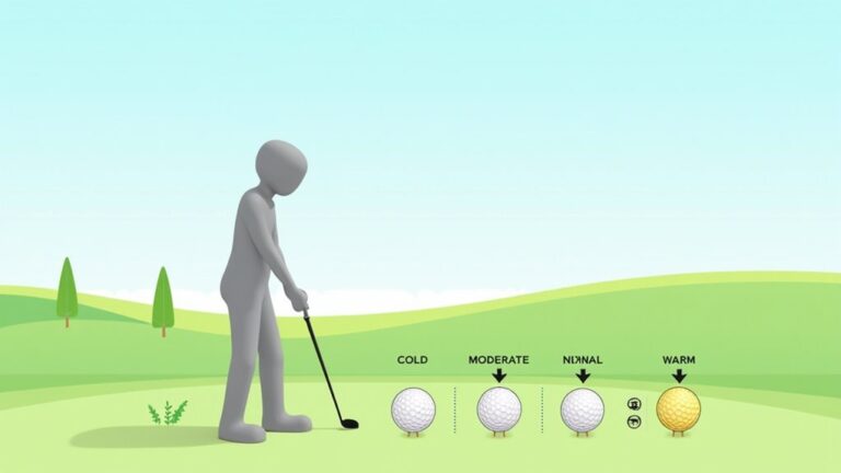 temperature influences golf ball performance